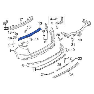 Ford OE - Rear Bumper Impact Absorber