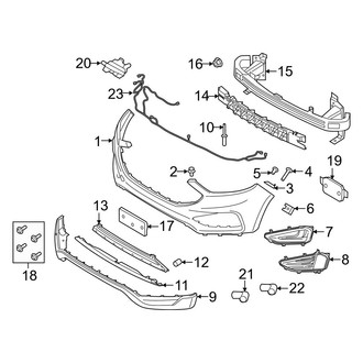 Ford OE - Front Bumper & Grille - Bumper & Components (W/O LWR Body Color)