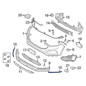Ford OE - Front Left Bumper Trim