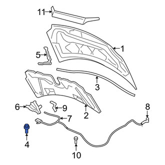 Ford OE - Front Hood Stop Buffer