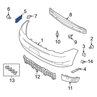 Ford OE - Front Right Bumper Cover Support Rail