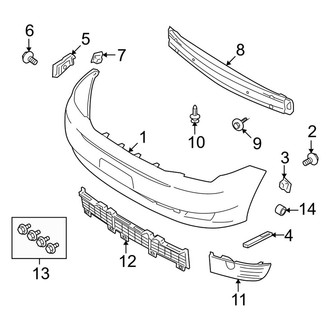 Ford OE - Front Bumper & Grille - Bumper & Components
