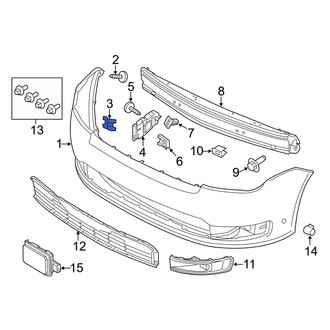 Ford OE - Bumper Cover Nut