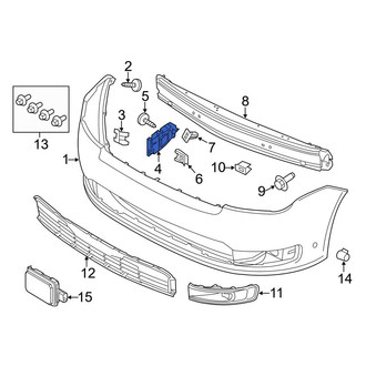 Ford OE - Front Left Bumper Cover Support Rail