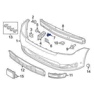 Ford OE - License Plate Bracket Nut