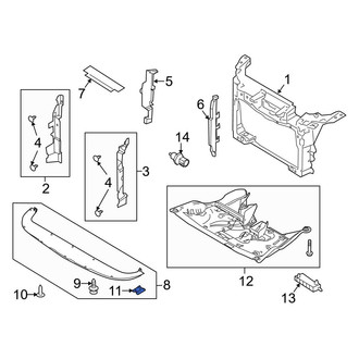 Ford OE - Front Bumper Cover Nut