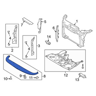 Ford OE - Front Lower Radiator Support Air Deflector