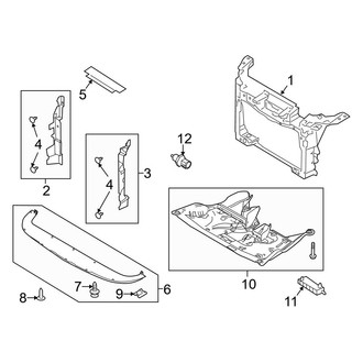 Ford OE - Radiator Support (T Engine VIN Character)