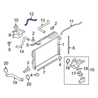 Ford OE - Engine Coolant Overflow Hose