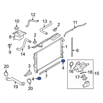 Ford OE - Lower Radiator Insulator