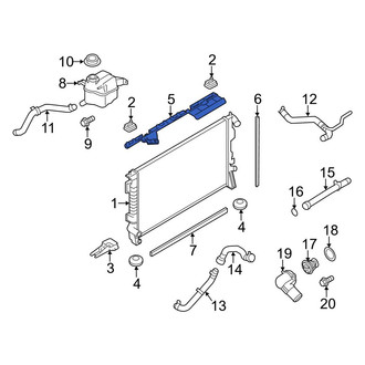 Ford OE - Upper Radiator Air Seal