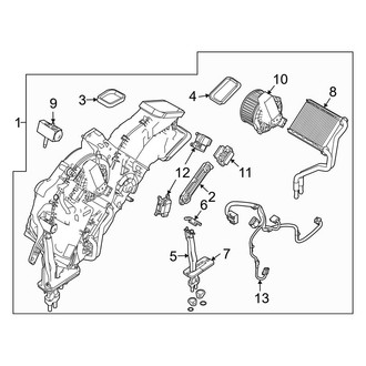 Ford OE - Air Conditioner & Heater - Rear Evaporator