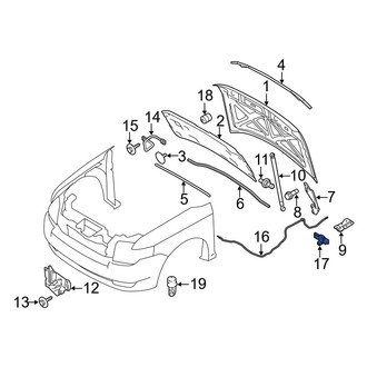 Ford OE - Front Hood Release Handle