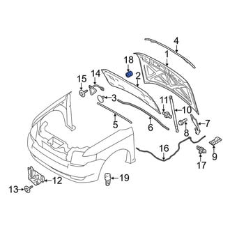Ford OE - Front Lower Hood Stop Buffer