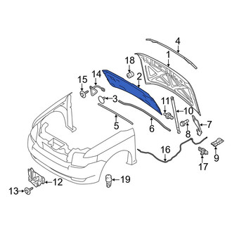 Ford OE - Front Hood Insulation Pad
