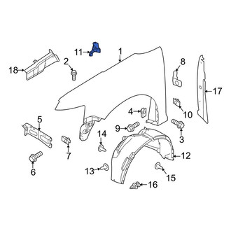 Ford OE - Left Fender Seal
