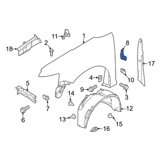Ford OE - Rear Fender Bracket