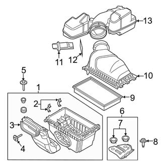 Ford OE - Engine / Transaxle - Air Intake (8 Engine VIN Character)