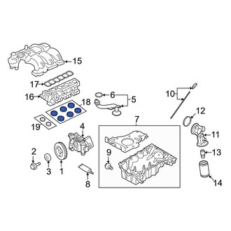 Ford OE - Lower Engine Intake Manifold Gasket