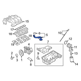 Ford OE - Engine Oil Pump Pickup Tube