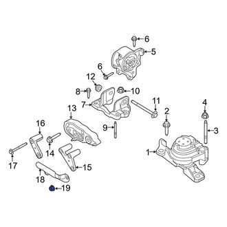Ford OE - Engine Mount Heat Shield Nut