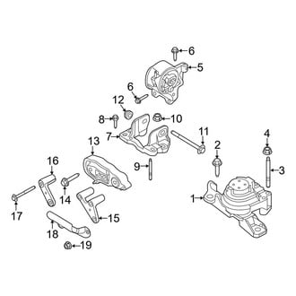 Ford OE - Engine / Transaxle - Engine & Transmission Mounting (8 Engine VIN Character)
