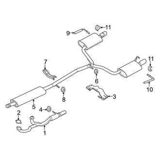Ford OE - Exhaust System - Exhaust Components (8 Engine VIN Character)