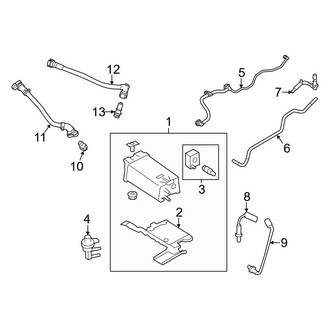 Ford OE - Emission System - Emission Components (8 Engine VIN Character)