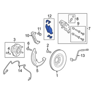 Ford OE - Front Disc Brake Pad Set