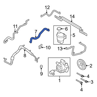Ford OE - Power Steering Reservoir Hose