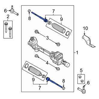 Ford OE - Inner Steering Tie Rod End