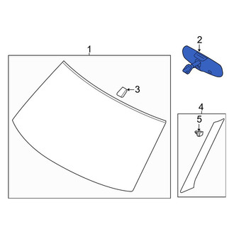 Ford OE - Front Interior Rear View Mirror