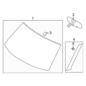 Ford OE - Windshield - Reveal Moldings