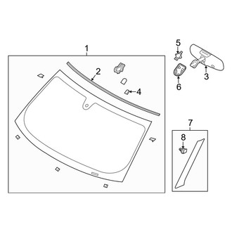 Ford OE - Windshield - Exterior Moldings