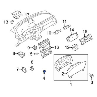 Ford OE - Instrument Panel Lens Nut