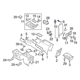 Ford OE - Front Console Armrest Bumper