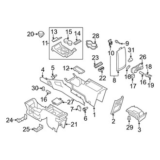 Ford OE - Front Console (Front Console & Components)