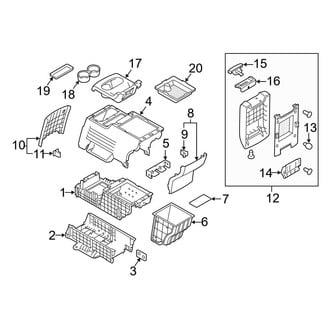Ford OE - Rear Console (W/O Refrigeration)