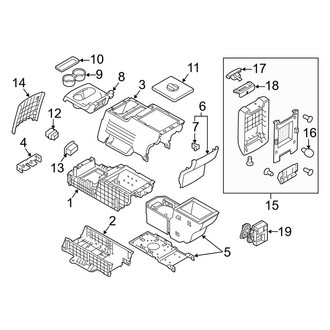 Ford OE - Rear Console (With Refrigeration)