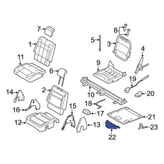 Ford OE - Rear Seat Hinge