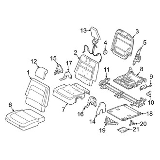 Ford OE - Seats & Tracks - Third Row Seats (With Power Fold Seats)
