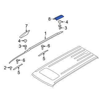 Ford OE - Rear Right Roof Rack Cover