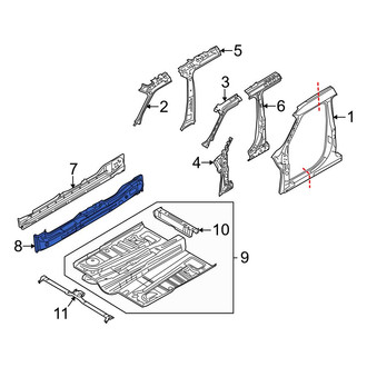 Ford OE - Left Rocker Panel Reinforcement