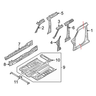 Ford OE - Pillars, Rocker & Floor - Aperture Panel