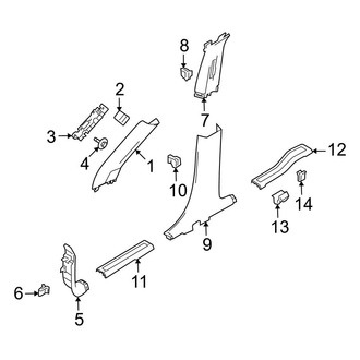 Ford OE - Pillars, Rocker & Floor - Interior Trim