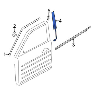 Ford OE - Front Right Door Applique