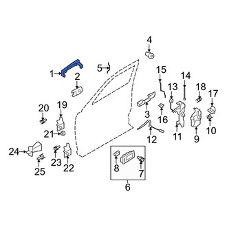 Ford OE - Front Outer Exterior Door Handle