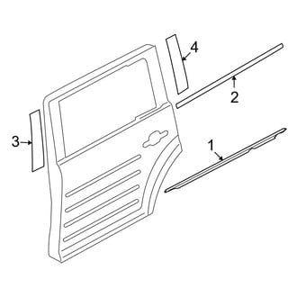 Ford OE - Rear Door - Exterior Trim