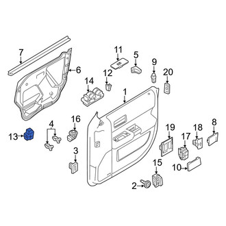 Ford OE - Front Right Door Window Switch