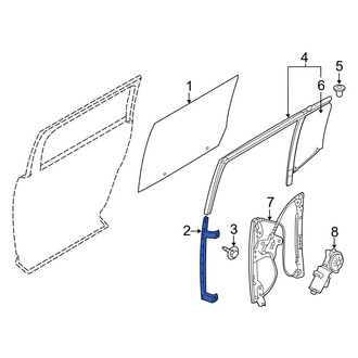 Ford OE - Rear Right Window Regulator Rail